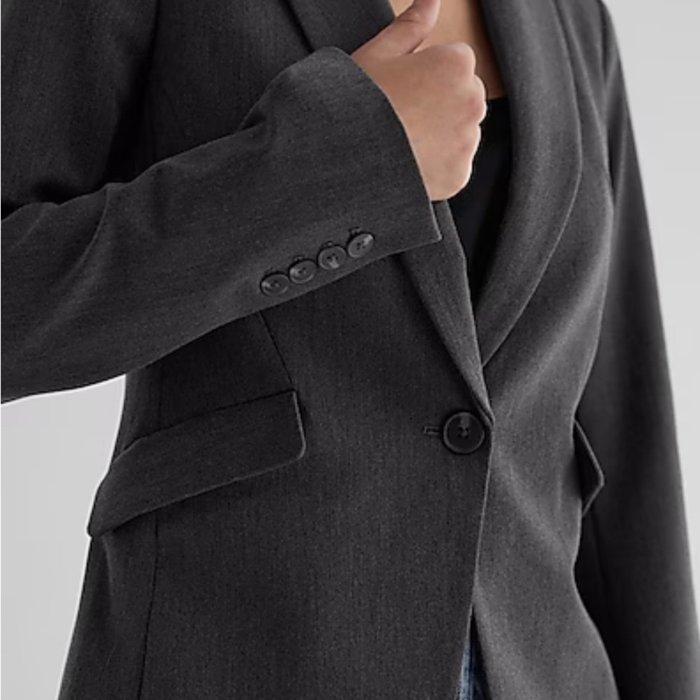 Express One-Button Blazer - image 5